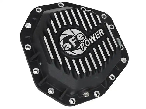 aFe 46-70352-WL Power Pro Series Rear Differential Cover Black w/Machined Fins 17-19 Ford Diesel Trucks V8-6.7L