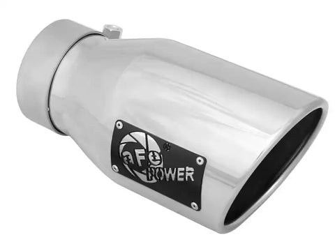 aFe 49T30451-P09 MACH Force-Xp 3in Inlet x 4-1/2in Outlet 9in Length 304 Stainless Steel Exhaust Tip