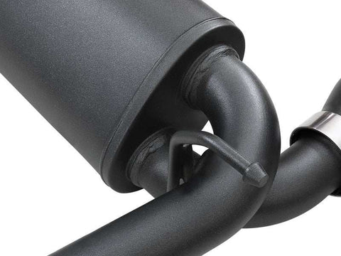 aFe 49-48096-B Rebel Series 409 Stainless Steel Cat-Back Exhaust 18-21 Jeep Wrangler JL 2.0L (t) - Black Tip