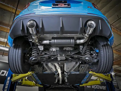 aFe 49-33103-P Takeda 3in 304 SS Cat-Back Exhaust w/ Polished Tip 16-18 Ford Focus RS 2.3L (t)