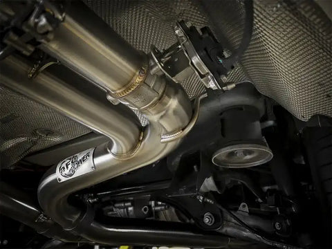 aFe 49-36342-P MACH Force-Xp 3.5in. 304 SS C/B Exhaust w/o Muffler 15-18 BMW X5 M V8-4.4L (tt) - Polished Tip