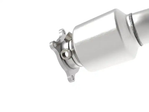 aFe 48-36410-YC 09-16 Audi A4/A5 (B8) L4-2.0L (t) Twisted Steel 3in. Downpipe - 304 Stainless w/ Cat