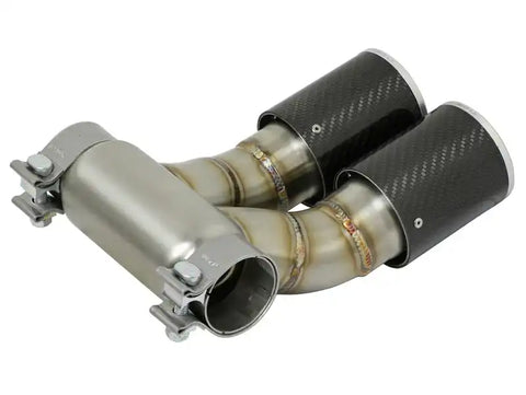 aFe 49C36413-C Power 13-14 Porsche Cayman S / Boxster Carbon Fiber Exhaust Tip Upgrade