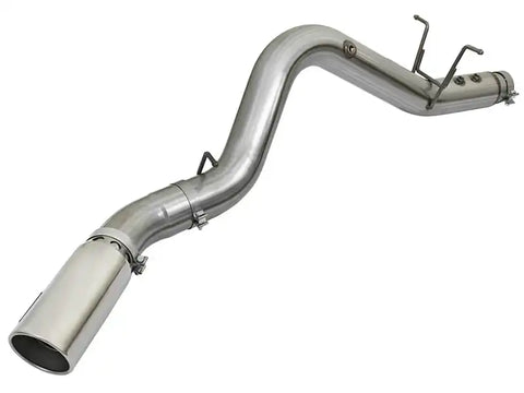 aFe 49-44085-P LARGE BORE HD 5in 409-SS DPF-Back Exhaust w/Polished Tip 2017 GM Duramax V8-6.6L (td) L5P