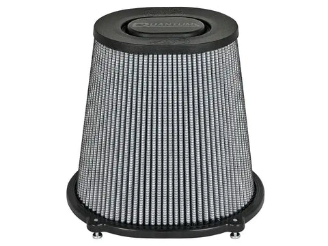 aFe 21-90098 Quantum Pro DRY S Air Filter Flat Top - 5in Flange x 9in Height