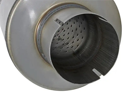 aFe 49M00024 MACH Force-Xp 409 SS Muffler 3-1/2in ID Center/Center x 7in Dia 24in L - Round Body