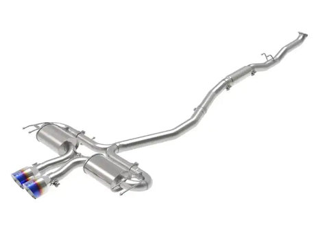 aFe 49-36624-L Takeda 3in 304 SS Cat-Back Exhaust System w/Blue Flame Tips 17-20 Honda Civic Sport L4-1.5L (t)