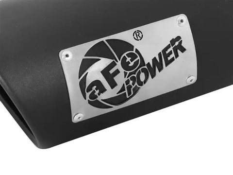 aFe 49T35456-B12 MACHForce-XP 3.5in 409 Stainless Steel Exhaust Tip x 4.5in Out 12in L Clamp-On