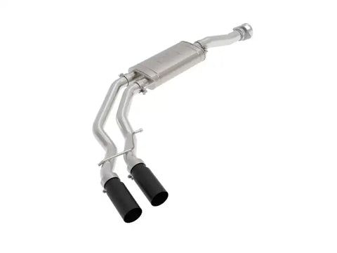 aFe 49-43128-B Rebel 3in 409 SS Cat-Back Exhaust 2021 Ford F-150 V6 2.7L/3.5L (tt)/V8 5.0L w/ Black Tips