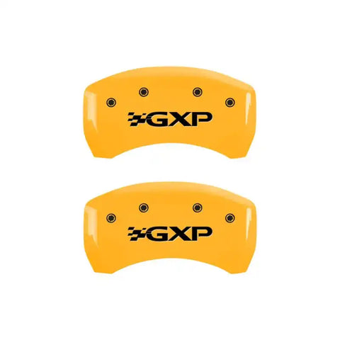 MGP 4 Caliper Covers Engraved Front Pontiac Rear Gxp Yellow Finish Black Char 2007 Pontiac Solstice