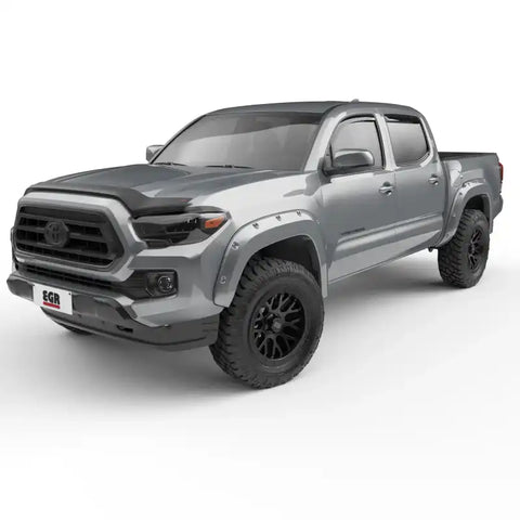 EGR 16+ Toyota Tacoma w/Mudflap Bolt-On Look Color Match Fender Flares - Set Silver Sky