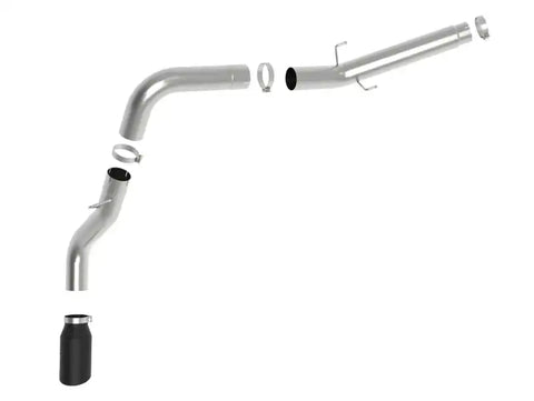 aFe 49-02075-B ATLAS 5in Alum Steel DPF-Back Exhaust System w/Black Tip 19-20 Ram Diesel Trucks L6-6.7L (td)