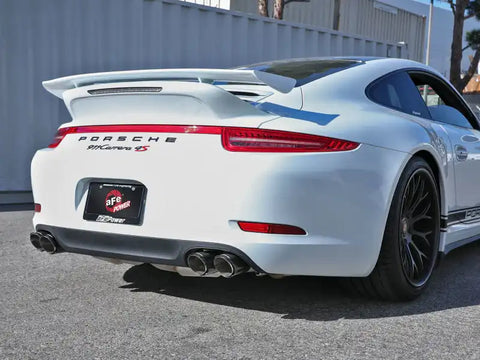 aFe 49-36406-1C MACHForce XP 12-16 Porsche 911 Carrera H6-3.8L SS-304 Cat-Back Exhaust w/Carbon Fiber Tips