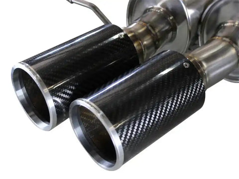aFe 49-36317-C MACHForce XP Exhaust 304SS Cat-Back w/ Carbon Fiber Tips 12-13 BMW M5 (F10) V8 4.4L (tt)