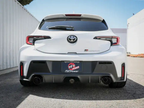 aFe 49-36067-B 23-24 Toyota GR Corolla L3 1.6L (t) Gemini XV 3in to 2-1/2in Cat Back Exhaust w/ Black Tips