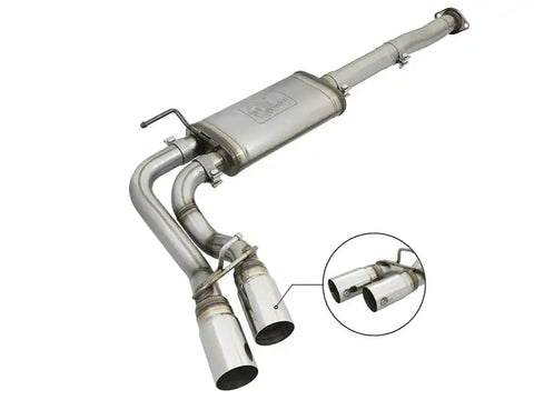 aFe 49-46033-P Power Rebel Series 3in SS Cat-Back Exhaust w/ Polished Tips 2005-2015 Toyota Tacoma V6-4.0L