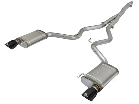 aFe 49-33084-B MACHForce XP Exhausts Cat-Back SS-304 EXH w/ Black Tips 15-16 Ford Mustang EcoBoost 2.3L (t)