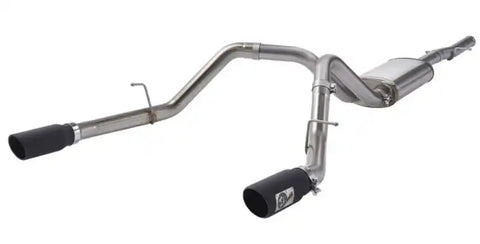 aFe 49-44111-B Apollo GT Series 3 IN 409 SS Cat-Back Exhaust System w/ Black Tip GM Sierra 1500 09-18