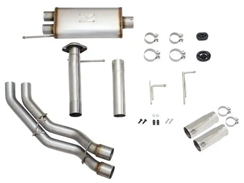 aFe 49-43080-P Rebel Exhausts 3in SS Cat-Back 09-14 Ford F-150 4.6/5.0/5.4L w/ Polished Tips