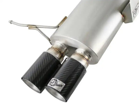 aFe 49-36311-C MACHForce XP Exhaust Cat-Back 2.5in Dia Carbon Fiber Tips SS-304 08-13 BMW M3 (E90) V8 4.0L