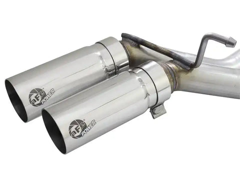 aFe 49-43128-P Rebel 3in 409 SS Cat-Back Exhaust 2021 Ford F-150 V6 2.7L/3.5L (tt)/V8 5.0L w/ Polished Tips