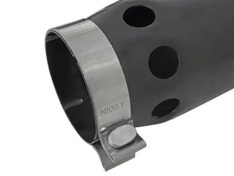 aFe 49T40501-B121 Power Intercooled Tip Stainless Steel - Black 4in In x 5in Out 12in L Bolt-On