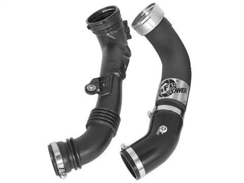 aFe 46-20249-B BladeRunner 3in Black Intercooler Tube Cold Side w/ Couplings & Clamps 11-13 BMW 335i 3.0L (t)