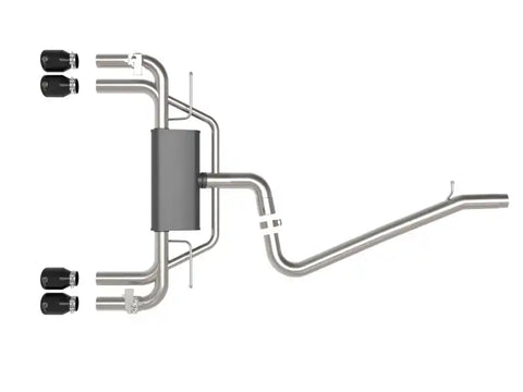 aFe 49-36442-B MACHForce XP 3in-2.5in 304SS Exhaust Cat-Back 15-20 Audi S3 L4-2.0L (t) - Black Tips