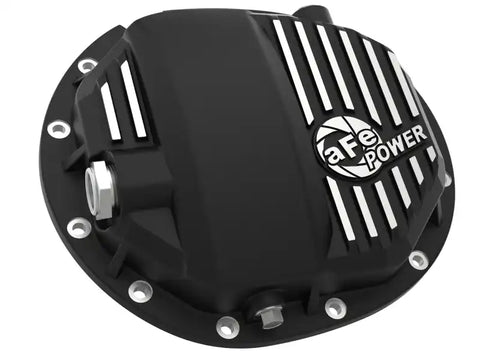 aFe 46-71121B Pro Series AAM 9.5/9.76 Rear Diff Cover Black w/Mach Fins & Oil 14-19 GM Silverado/Sierra 1500