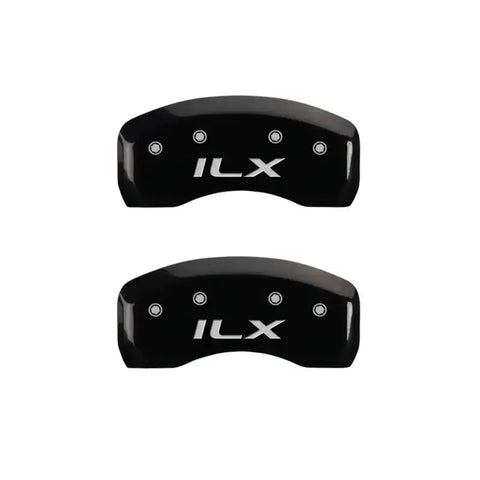 MGP 4 Caliper Covers Engraved Front Acura Rear ILX Black Finish Silver Char 2017 Acura ILX