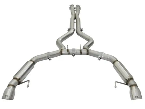 aFe 49-33088-P MACHForce XP 3in Aggressive Toned Cat-Back Exhausts w/ Polished Tips 15-17 Ford Mustang V6/V8