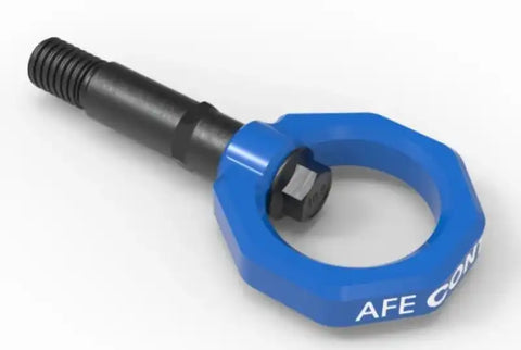 aFe 450-721002-L Control Rear Tow Hook Blue 20-21 Toyota GR Supra (A90)