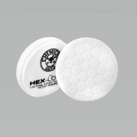 Chemical Guys Hex-Logic Self-Centered Light-Medium Polishing Pad - White - 4in - Case of 24