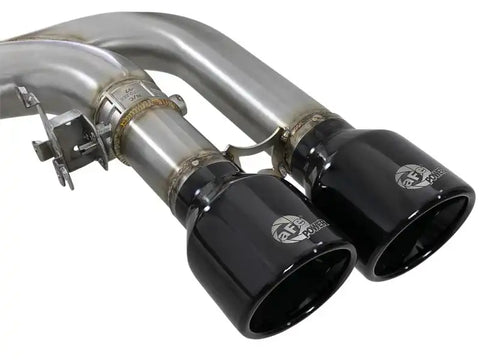 aFe 49-36342-B MACH Force-Xp 3.5in. 304 SS C/B Exhaust w/o Muffler 15-18 BMW X5 M V8-4.4L (tt) - Black Tip