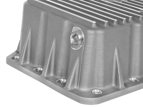 aFe 46-70320 Street Series Engine Oil Pan Raw w/ Machined Fins 11-17 Ford Powerstroke V8-6.7L (td)
