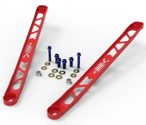 aFe 450-721003-R CONTROL 304 Stainless Steel Front Suspension Strut Brace Red - Toyota GR Supra (A90) 20-21