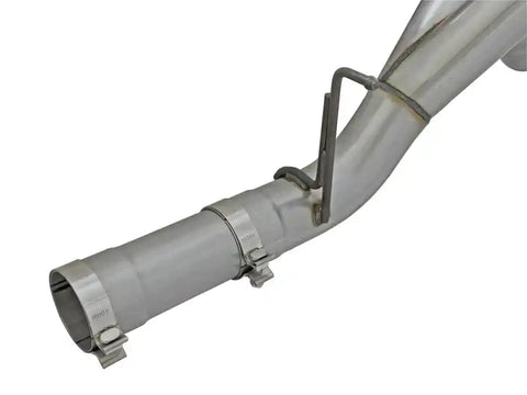 aFe 49-44080-B LARGE Bore HD 4in Dual DPF-Back SS Exhaust w/Black Tip 16-17 GM Diesel Truck V8-6.6L (td) LML