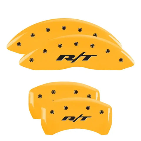 MGP 4 Caliper Covers Engraved Front & Rear RT Red finish silver ch