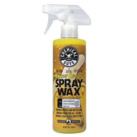 Chemical Guys Blazin Banana Carnauba Spray Wax - 16oz - Case of 6