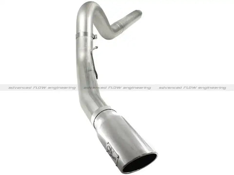 aFe 49-43054-P MACHForce XP 5in DPF-Back Stainless Steel Exh Sys, polished tip,Ford Diesel Trucks 08-10 V8-6.4L
