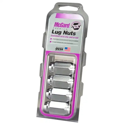 McGard Hex Lug Nut (Cone Seat) 9/16-18 / 7/8 1.75in. Length (4-Pack) - Chrome