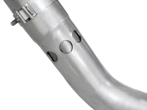 aFe 49-43122-P Large Bore-HD 4in 409 Stainless Steel DPF-Back Exhaust w/Polished Tips 15-16 Ford Diesel Truck