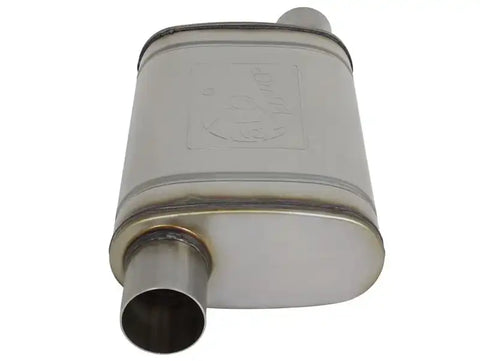 aFe 49M00028 MACH Force-Xp 409 SS Muffler 2.5in Offset Inlet/2.5in Outlet 14in L x 9in W 4in H Body