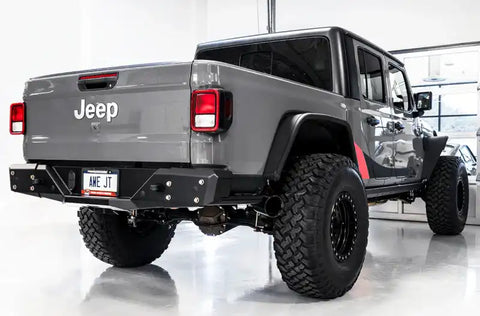 AWE 20-21 Jeep Gladiator JT 3.6L Tread Edition Cat-Back Dual Exhaust - Diamond Black Tip