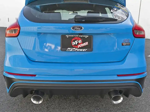 aFe 49-33104-P Takeda 3in 304 SS Axle-Back Exhaust System w/ Polished Tip 16-18 Ford Focus RS 2.3L (t)