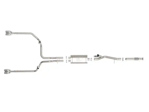 aFe 49-34139-P Gemini XV 3in 304 SS Cat-Back Exhaust w/ Cutout 19-21 GM Silverado/Sierra 1500 V8- Black Tips