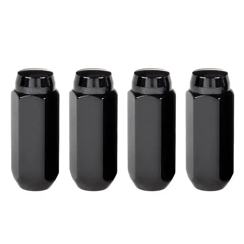 McGard Hex Lug Nut (Cone Seat) M14X2.0 / 13/16 2.25in. Length (4-Pack) - Black