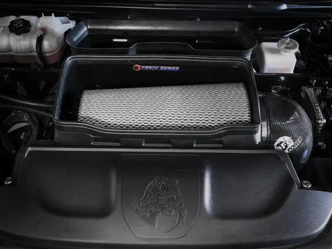 aFe 57-10022D 21-23 RAM 1500 TRX Track Series Carbon Fiber Cold Air Intake System w/ Pro DRY S