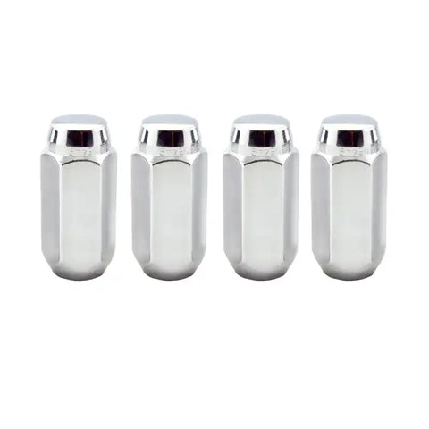 McGard Hex Lug Nut (Cone Seat) M14X1.5 / 13/16 1.945in. Length (4-Pack) - Chrome