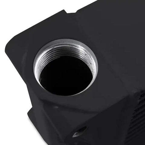 Mishimoto Heavy-Duty Oil Cooler - 17" Same-Side Outlets - Black